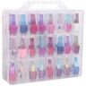 Koowaa Nagel Pools Opbergtas, 48 Slots Plastic Nagel Pools Display Case Box, Schoonheidskoffer Voor Vrouwen