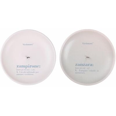 Victionary Set van 2 keramische wierookhouders - Ø15x2,5cm Victionary Set van 2 keramische wierookhouders - Ø15x2,5cm