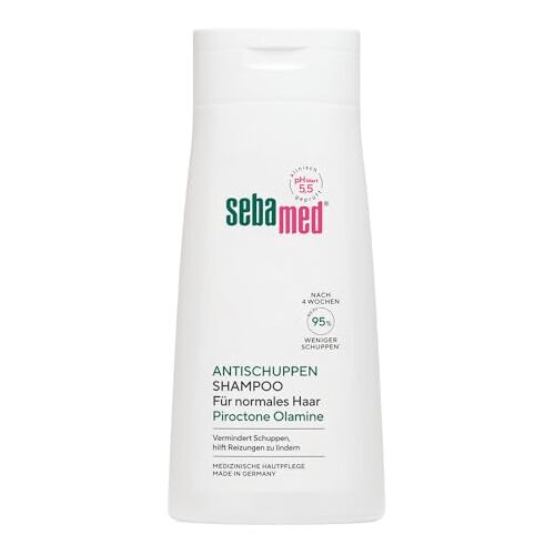 SEBAMED Antiroos-shampoo, 400 ml, ook voor vettig haar en droge hoofdhuid, 50% minder roos na slechts 14 dagen, voor de dagelijkse reiniging, voor dames en heren, milde verzorgingsformule