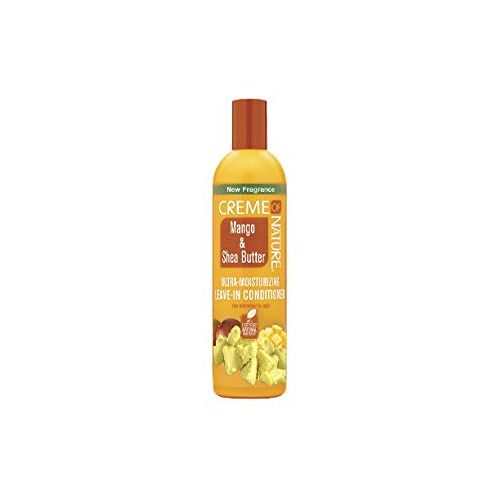 Creme of Nature , CNI, Ultra-hydraterende leave-in behandeling met mango en sheaboter, voor gedehydrateerd haar, intense voeding en zachtheid, 250 ml