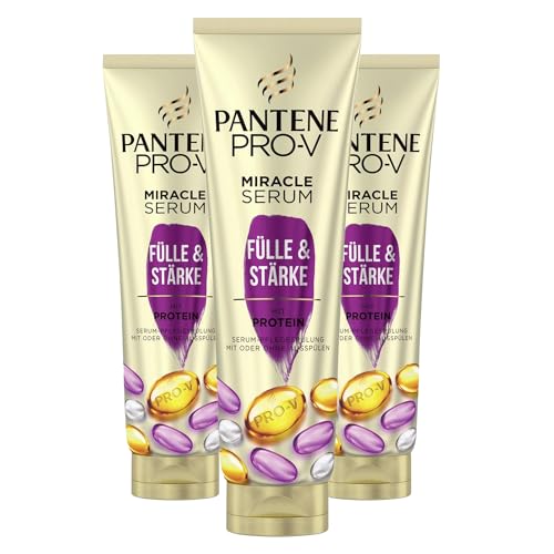 Pantene 3 x  Pro-V Miracle Serum verzorgende spoeling vulling en sterkte met eiwitten, elk 160 ml