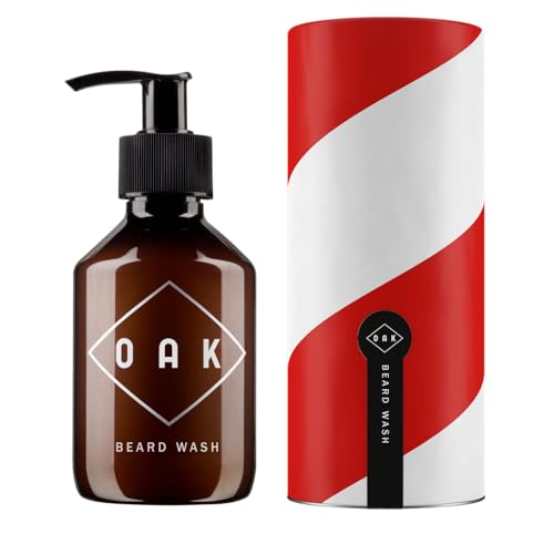 OAK Beard WASH I Beard Shampoo, Baardzeep (200 ml): Reinigt zacht en verfrist. Natuurlijke Baardverzorging voor Mannen met Designer Stoppels tot een Volle Baard.