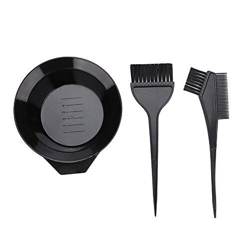 Wandisy Gekke Verkoop 3 stuks professionele salon haarverf kit, haarverf borstel en kom set, 3 stuks haarverf borstel en kom set professionele haar salon verven permanent gereedschap