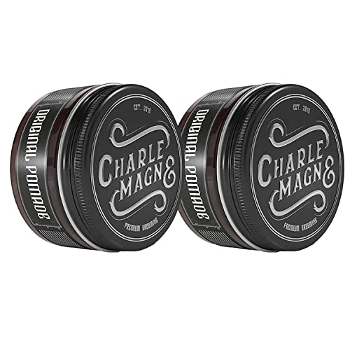 Charlemagne originele pomadewater -gebaseerde 2 set Ideale sterke greep Noble Geur Perfecte glans Pomade Men 100 ml Barbershop Hair Pomade Haarpomade Strong Hold Pomade Hard Hair Pomade