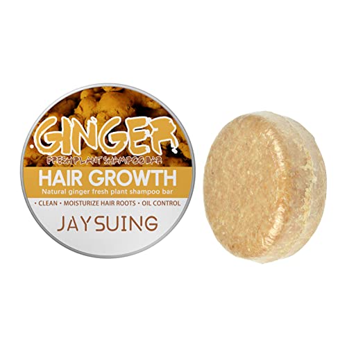 LINGJIONG 1/2/3 stuks Ginger Hair Regrowth Shampoo Bar, gember haargroei-shampoo-reep, Solid Shampoo Bar, shampoo tegen haaruitval, bevordert gezonde haargroei