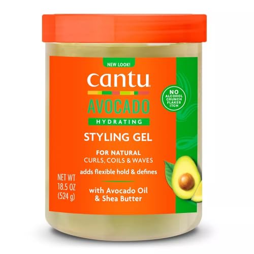 CANTU Avocado Hydraterende Gel Flexibele Hold met Avocado-olie & Shea Butter 18.5 oz / 524 g