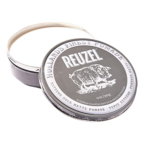 Reuzel Extreme Hold Matte Pomade by  for Men 12 oz Pomade