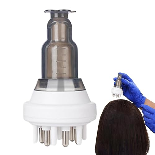 pologmase Applicator voor haaroliën,Wortelkam-applicatorfles voor haarolie Lichtgewicht IPX7 Waterproof Scalp Massager Haarolie Dispenser Applicator met Rollerball voor Haaruitval