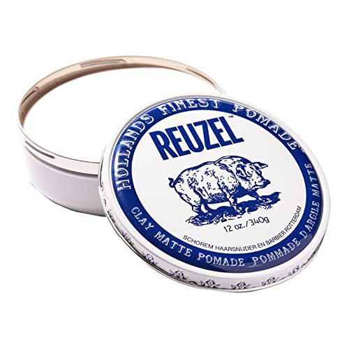 Reuzel Clay Matte Pomade by  for Men 12 oz Pomade