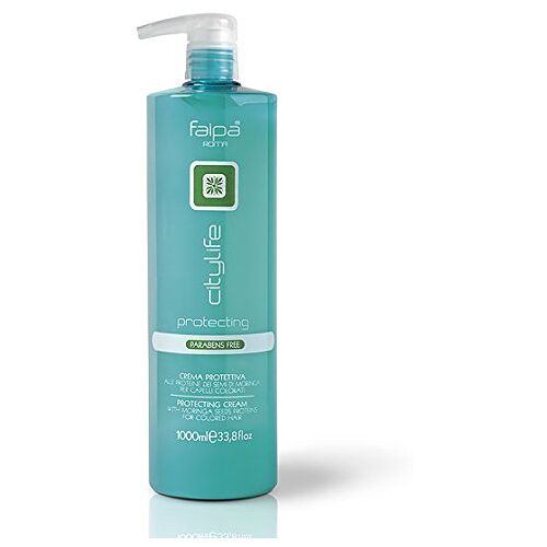 FAIPA Beschermende crème voor gekleurd haar met eiwitten uit Moringa-zaden zonder parabenen, Ph 2.5, 1000 ml