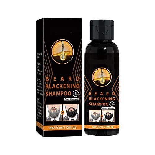 Ziurmut Shampoo voor zwart haar   Baardwas en conditioner voor mannen Multiflorum Black Hair Dye Shampoo voor grijze, semi-permanente haarkleurshampoo voor mannen