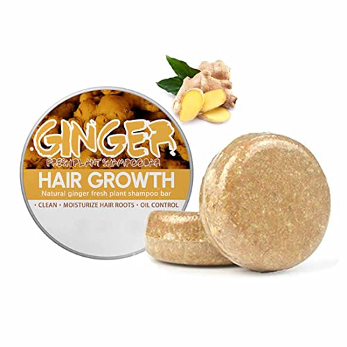 N\A Gember Haargroei Shampoo Bar,Biologische Shampoo Zeep,Shampoo Bar voor Haar Bevordert de Haargroei,Anti-Haaruitval Natuurlijke Gember Shampoo Zeep Haargroei Reparatie,Ginger Hair Regrowth Shampoo Bar