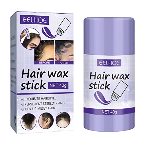 Vigcebit Haarwax voor vrouwen,Langdurige Slick Stick Hair PomaStick Haarstylingproducten voor het gladmaken van opvliegend en kroeshaar haarlijn en nek, gemakkelijk mee te nemen