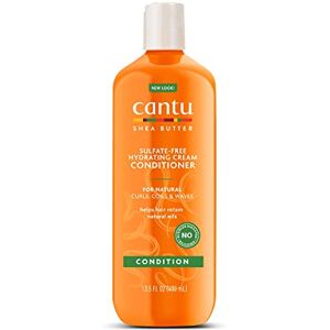 CANTU Moisturizing Shea Butter Conditioner Sulfaatvrije conditioner voor krullen en getextureerd haar Verpakking van 1 (1 x 400 ml), verpakking kan verschillen