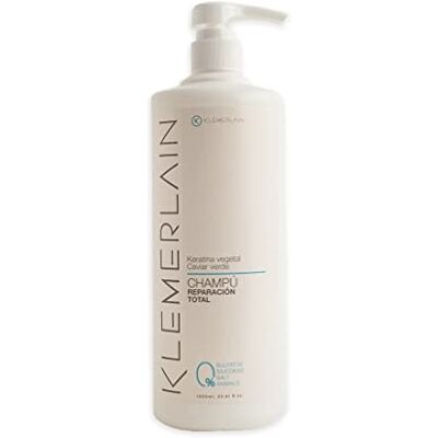 K KLEMERLAIN Klemerlain Zero Repair-shampoo, repareert, maakt glad en hydrateert beschadigd en droog haar, intensief en voedend vocht, met groene kaviaar, panthenol, vitamine E en katoenen capsules, veganistisch K KLEMERLAIN Klemerlain Zero Repair-shampoo, repareert, maakt glad en hydrateert beschadigd en droog haar, intensief en voedend vocht, met groene kaviaar, panthenol, vitamine E en katoenen capsules, veganistisch