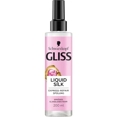 Gliss Express-Repair Conditioner Liquid Silk (200 ml), haarconditioner voor buitengewoon zacht haar, verzorgende spoeling met bescherming tegen hitte tot 230 °C Gliss Express-Repair Conditioner Liquid Silk (200 ml), haarconditioner voor buitengewoon zacht haar, verzorgende spoeling met bescherming tegen hitte tot 230 °C