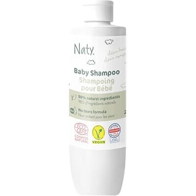Naty Baby Shampoo 240ml – Zonder tranen, vegan, geurvrij, dermatologisch getest, COSMOS Natural gecertificeerd, voor gevoelige huid & hoofdhuid, natuurlijke oorsprong, gerecycleerde flacon Naty Baby Shampoo 240ml – Zonder tranen, vegan, geurvrij, dermatologisch getest, COSMOS Natural gecertificeerd, voor gevoelige huid & hoofdhuid, natuurlijke oorsprong, gerecycleerde flacon