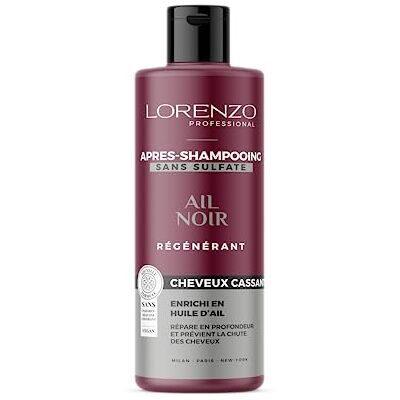 LORENZO PROFESSIONAL Sulfaatvrije conditioner met zwarte knoflook (breekbaar haar) 500 ml LORENZO PROFESSIONAL Sulfaatvrije conditioner met zwarte knoflook (breekbaar haar) 500 ml
