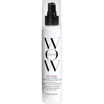 COLOR WOW , Raise The Root Thicken + Lift, Volumespray, Directe Root Lift en Langdurig Volume zonder Stijfheid, Met Elastomeren en Hittebescherming, Voor Fijn en Futloos Haar, 150ml COLOR WOW , Raise The Root Thicken + Lift, Volumespray, Directe Root Lift en Langdurig Volume zonder Stijfheid, Met Elastomeren en Hittebescherming, Voor Fijn en Futloos Haar, 150ml