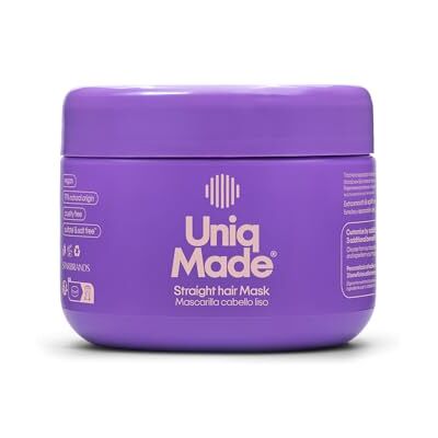 Uniq Made – Gladmakend haarmasker 250 ml Professionele behandeling voor steil haar Intense hydratatie en langdurige glans Voedend anti-kroesmasker Gemakkelijk aan te brengen crèmevorm Uniq Made – Gladmakend haarmasker 250 ml Professionele behandeling voor steil haar Intense hydratatie en langdurige glans Voedend anti-kroesmasker Gemakkelijk aan te brengen crèmevorm