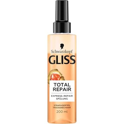 Gliss Express-Repair Total Repair Conditioner (200 ml), haarconditioner zorgt voor onmiddellijke kambaarheid en bescherming tegen haarbreuk, verzorgende spoeling met bescherming tegen hitte tot 230 °C Gliss Express-Repair Total Repair Conditioner (200 ml), haarconditioner zorgt voor onmiddellijke kambaarheid en bescherming tegen haarbreuk, verzorgende spoeling met bescherming tegen hitte tot 230 °C