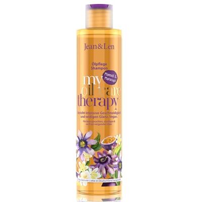Jean & Len Shampoo Monoï-olie & Passievrucht, verzorgende olieverzorging voor droog & pluisgevoelig haar, met monoï-olie, oliecomplex & passievruchtextract, geeft soepelheid & glans, vegan, 300 ml Jean & Len Shampoo Monoï-olie & Passievrucht, verzorgende olieverzorging voor droog & pluisgevoelig haar, met monoï-olie, oliecomplex & passievruchtextract, geeft soepelheid & glans, vegan, 300 ml