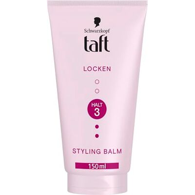 TAFT Schwarzkopf Balm krullen styling (150 ml), haarstyling-balsem voor krullend haar, zacht voor haar en hoofdhuid, veganistisch, styling-haarbalsem TAFT Schwarzkopf Balm krullen styling (150 ml), haarstyling-balsem voor krullend haar, zacht voor haar en hoofdhuid, veganistisch, styling-haarbalsem