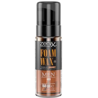 zenix Foam Wax OUD 150 ml Styling schuim voor mannen haarproduct met sterke grip stylingproduct voor structuur, volume en glans schuimwax haarmousse heren mannelijke geur zenix Foam Wax OUD 150 ml Styling schuim voor mannen haarproduct met sterke grip stylingproduct voor structuur, volume en glans schuimwax haarmousse heren mannelijke geur