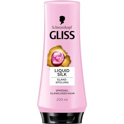 Gliss Conditioner Liquid Silk (200 ml), haarconditioner met ceramide en zijde verzorgt broos en glanzend haar intensief, verzorgende conditioner voor haar zoals zijde Gliss Conditioner Liquid Silk (200 ml), haarconditioner met ceramide en zijde verzorgt broos en glanzend haar intensief, verzorgende conditioner voor haar zoals zijde