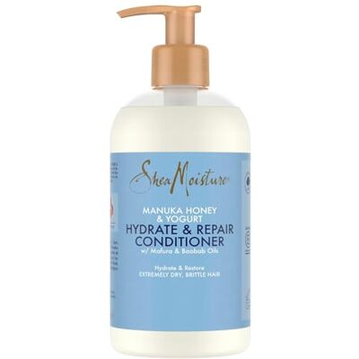 Shea Moisture SD21951 Manuka Honing & Yoghurt Hydraterende en herstellende conditioner, met mafura- en baobabolie, om extreem droog, broos haar te hydrateren en te herstellen 384 ml Shea Moisture SD21951 Manuka Honing & Yoghurt Hydraterende en herstellende conditioner, met mafura- en baobabolie, om extreem droog, broos haar te hydrateren en te herstellen 384 ml