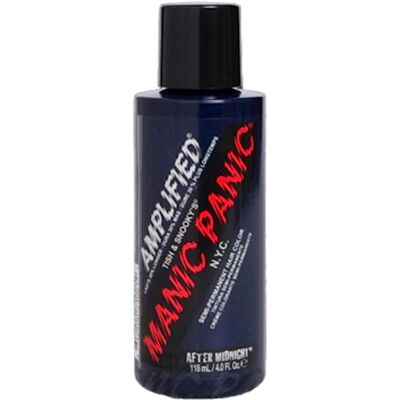 MANIC PANIC After Midnight Amplified Creme Vegan Cruelty Free Blue Semi Permanent Hair Dye 118ml MANIC PANIC After Midnight Amplified Creme Vegan Cruelty Free Blue Semi Permanent Hair Dye 118ml