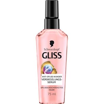Gliss Serum anti-splijting wonder (75 ml), haarserum biedt langdurige gespleten haarpunten en beschermt het haar tijdens het föhnen Gliss Serum anti-splijting wonder (75 ml), haarserum biedt langdurige gespleten haarpunten en beschermt het haar tijdens het föhnen