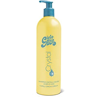 Cielo Alto Shampoo vloeibare kristallen met lijnzaad, 3 verpakkingen van 500 ml, totaal 1500 ml Cielo Alto Shampoo vloeibare kristallen met lijnzaad, 3 verpakkingen van 500 ml, totaal 1500 ml