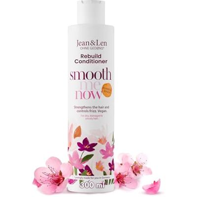 Jean & Len Herstellende Conditioner Amandel & Keratine, voor beschadigd haar, temt pluis en geeft glans, met plantaardige keratine, zonder parabenen of siliconen, vegan, 300 ml Jean & Len Herstellende Conditioner Amandel & Keratine, voor beschadigd haar, temt pluis en geeft glans, met plantaardige keratine, zonder parabenen of siliconen, vegan, 300 ml