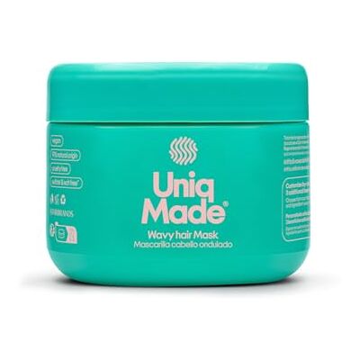 Uniq Made – Haarmasker voor golvend haar 250 ml Hydraterende en voedende behandeling Natuurlijke kruldefinitie Professionele crèmetextuur Anti-kroes & sublieme glans Uniq Made – Haarmasker voor golvend haar 250 ml Hydraterende en voedende behandeling Natuurlijke kruldefinitie Professionele crèmetextuur Anti-kroes & sublieme glans