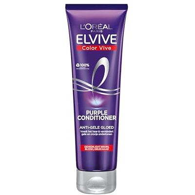 L'ORÉAL L’Oréal Paris Elvive Color Vive Purple Conditioner Blond & Grijs Haar 150ml 6x L'ORÉAL L’Oréal Paris Elvive Color Vive Purple Conditioner Blond & Grijs Haar 150ml 6x