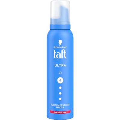 TAFT Schwarzkopf Schuimvaste ultra (150 ml), houdgraad 4, haarschuim voor alle haartypes, versterkt het haar, veganistische formule* TAFT Schwarzkopf Schuimvaste ultra (150 ml), houdgraad 4, haarschuim voor alle haartypes, versterkt het haar, veganistische formule*