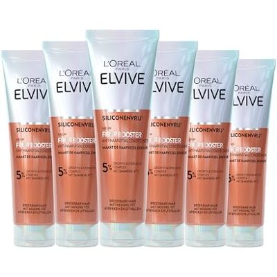 Elvive L’Oréal Paris Fiber Booster Anti-Haaruitval Conditioner 6x GESCHIKT voor breekbaar haar met neiging tot afbreken en uitvallen Elvive L’Oréal Paris Fiber Booster Anti-Haaruitval Conditioner 6x GESCHIKT voor breekbaar haar met neiging tot afbreken en uitvallen