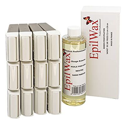 EpilWax Restocking kit met: 12 Roll-on Cartridges met Chocolade, 1 pak van 100 non-woven strips voor epileren en 1 fles 250 ml neutrale olie na het ontharen (Chocolate Series) EpilWax Restocking kit met: 12 Roll-on Cartridges met Chocolade, 1 pak van 100 non-woven strips voor epileren en 1 fles 250 ml neutrale olie na het ontharen (Chocolate Series)