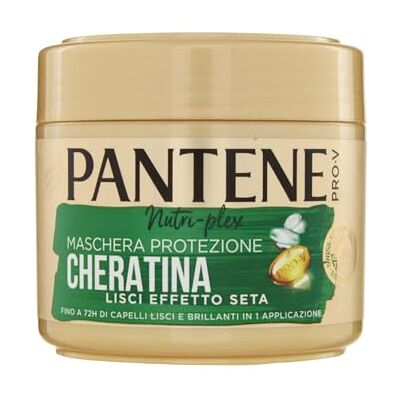 Pantene Pro-V Haarmasker met zijdeeffect, keratine-bescherming, voor glad en glanzend haar tot 72 uur met 1 enkele toepassing, 300 ml Pantene Pro-V Haarmasker met zijdeeffect, keratine-bescherming, voor glad en glanzend haar tot 72 uur met 1 enkele toepassing, 300 ml