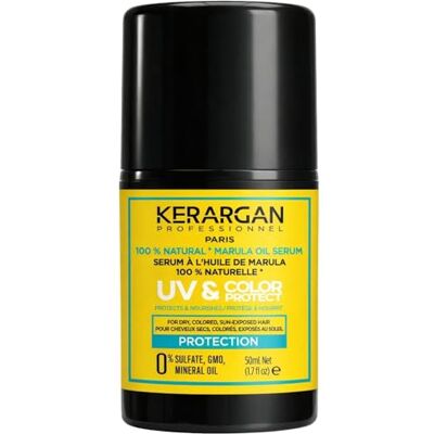KERARGAN – Uv- en kleurbescherming haarserum met marulaolie voor droog en gekleurd haar, anti-kroes, gladmakend, hydraterend, zonder sulfaten, GGO's, minerale oliën, 50 ml KERARGAN – Uv- en kleurbescherming haarserum met marulaolie voor droog en gekleurd haar, anti-kroes, gladmakend, hydraterend, zonder sulfaten, GGO's, minerale oliën, 50 ml