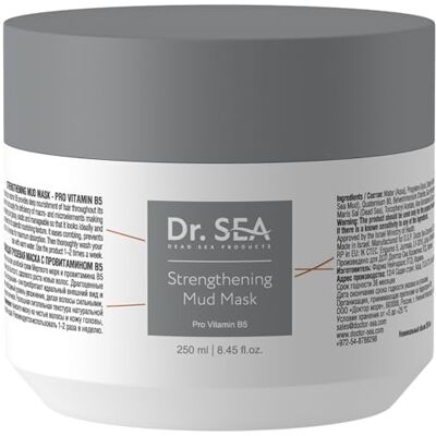 DR. SEA – Verstevigend Moddermasker met Provitamine B5 – Met Dode Zee Modder, Sheaboter en Avocado-olie – Herstelt en Verdikt Fijn Haar – Zonder Siliconen – 250ml DR. SEA – Verstevigend Moddermasker met Provitamine B5 – Met Dode Zee Modder, Sheaboter en Avocado-olie – Herstelt en Verdikt Fijn Haar – Zonder Siliconen – 250ml