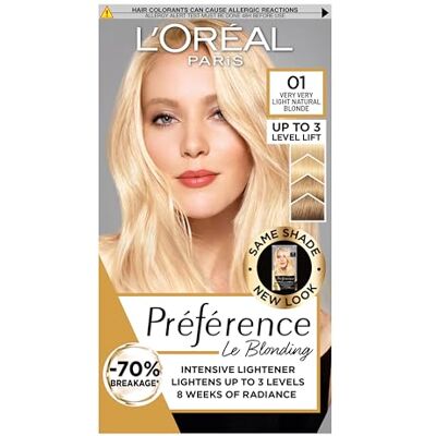 L’Oréal Paris Blonde Collectie Préférence Le Blonding 01 Zeer Licht Natuurlijke Blond L’Oréal Paris Blonde Collectie Préférence Le Blonding 01 Zeer Licht Natuurlijke Blond
