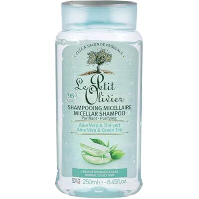 Le Petit Olivier Micellaire Shampoo Aloë Vera en Groene Thee voor Vrouwen 8.4 oz Le Petit Olivier Micellaire Shampoo Aloë Vera en Groene Thee voor Vrouwen 8.4 oz