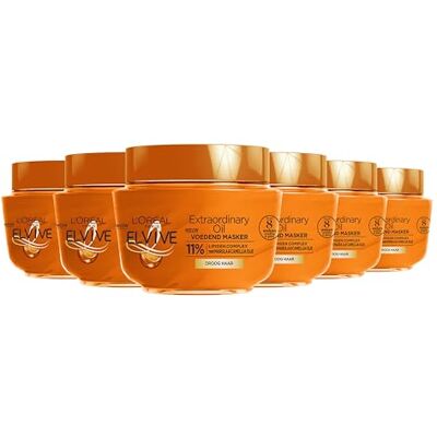 L'Oreal Paris 6x L'Oréal Elvive Extraordinary Oil Haarmasker 300 ml Multipack L'Oreal Paris 6x L'Oréal Elvive Extraordinary Oil Haarmasker 300 ml Multipack