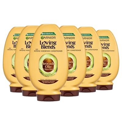 Loving Blends Avocado Olie & Shea Boter Intens Voedende Conditioner Voordeelverpakking Zeer Droog, Pluizig Haar 6 x 250ml Loving Blends Avocado Olie & Shea Boter Intens Voedende Conditioner Voordeelverpakking Zeer Droog, Pluizig Haar 6 x 250ml
