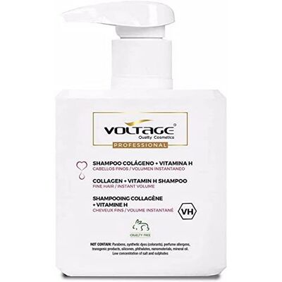 Voltage Cosmetics Colágeno + Vitamina H Champú 500 Ml Voltage Cosmetics Colágeno + Vitamina H Champú 500 Ml
