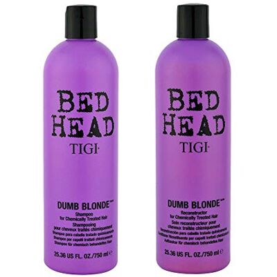 TIGI Bed Head by Dumb Blonde shampoo en conditioner voor blond haar 2 x 750 ml TIGI Bed Head by Dumb Blonde shampoo en conditioner voor blond haar 2 x 750 ml