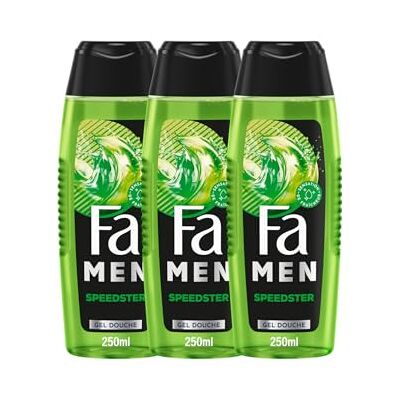 Fa Speedster Shampoo - Taurine, 250 ml, Verpakking van 3 Fa Speedster Shampoo - Taurine, 250 ml, Verpakking van 3