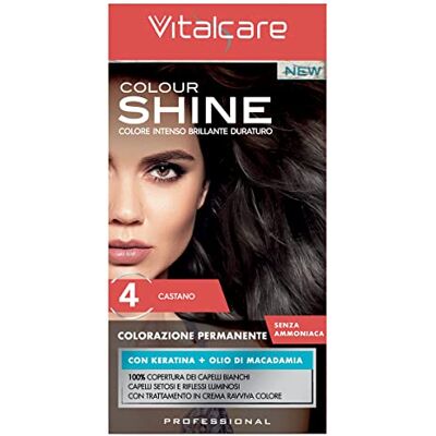 VITALCARE - Colour Shine - 04 Bruin - Ammoniakvrij - Haarverf VITALCARE - Colour Shine - 04 Bruin - Ammoniakvrij - Haarverf